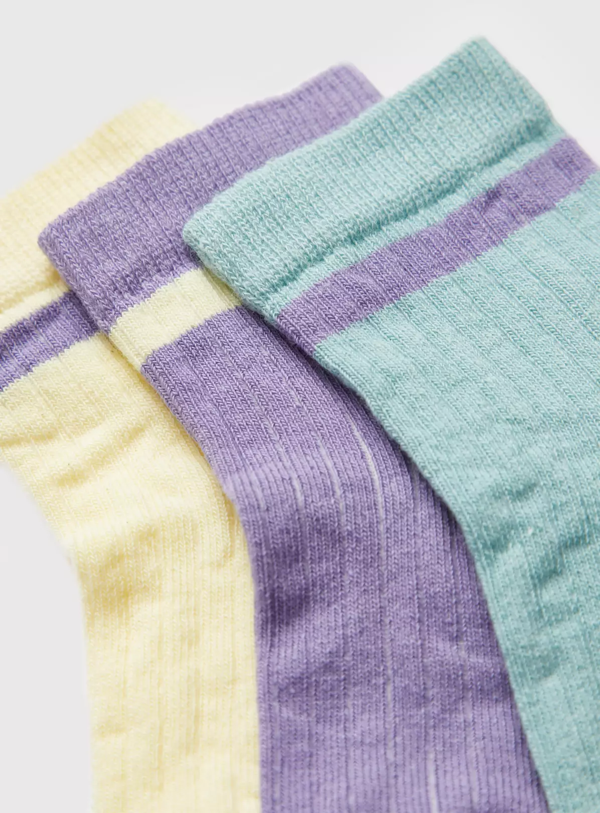 Colour Block Ankle Socks 5 Pack 4-5.5 4 Colour Block Ankle Socks 5 Pack 4-5.5 - Image 2