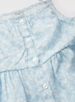 Blue Floral Woven Top & Culottes Set 9 Years 5 Blue Floral Woven Top & Culottes Set 9 Years -Hush Puppies Clothing Sale tuc143880615 Blue R Z002A
