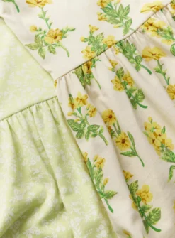 Yellow Floral Bloom Jersey Dresses 2 Pack7 Years