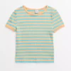 Bright Orange Stripe Ribbed T-Shirt 7 Years -Hush Puppies Clothing Sale tuc143898401 Multi20Coloured R Z001A 3