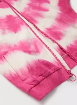 Pink Tie Dye Zip-Through Hoodie 9 Years -Hush Puppies Clothing Sale tuc143898612 Multi20Coloured R Z002A 2