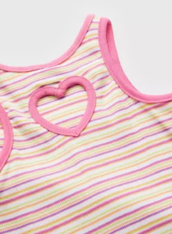 Stripe Ribbed Jersey Dress 11 Years