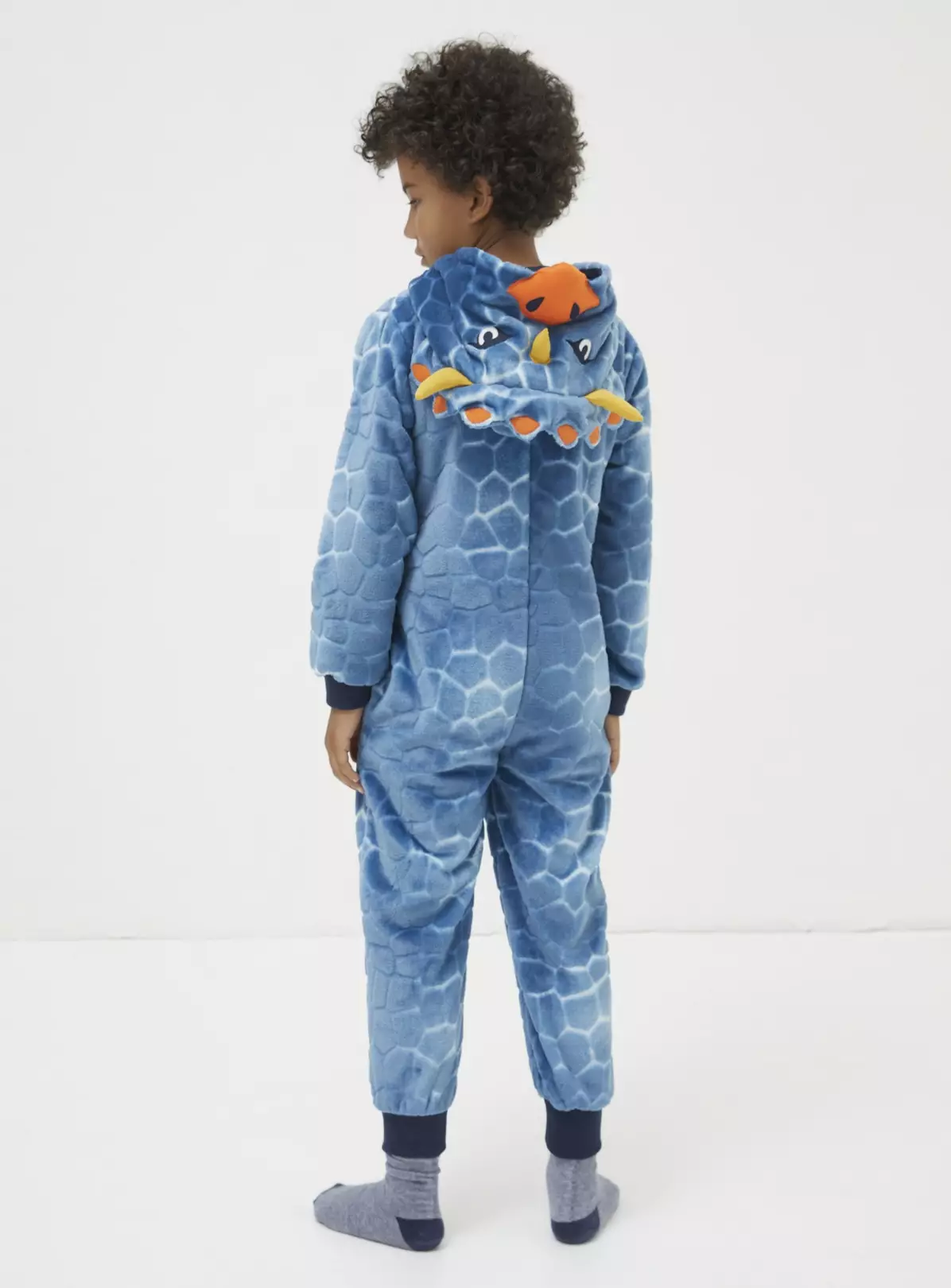 FATFACE Terry Dinosaur Onesie 3-4 Years 4 FATFACE Terry Dinosaur Onesie 3-4 Years - Image 2