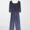 FATFACE Emily Velvet Jumpsuit 3-4 Years