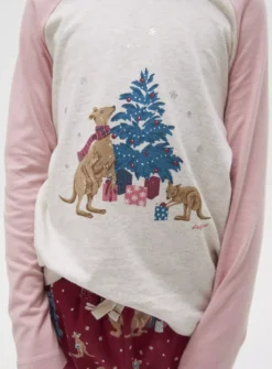 FATFACE Kangaroo Pyjama Set 3-4 Years -Hush Puppies Clothing Sale tuc143921000 Pink R Z003A