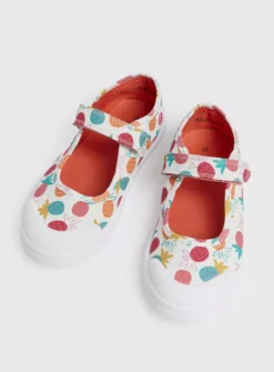 Pineapple Print Mary Jane Shoes 7 Infant -Hush Puppies Clothing Sale tuc143922467 Multi20Coloured R Z002A