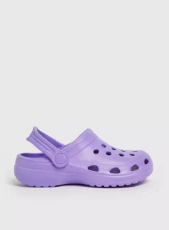 Purple Clogs With Ankle Strap 6-7 Infant -Hush Puppies Clothing Sale tuc143935655 Purple R Z001A