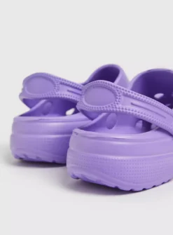 Purple Clogs With Ankle Strap 6-7 Infant -Hush Puppies Clothing Sale tuc143935655 Purple R Z004A