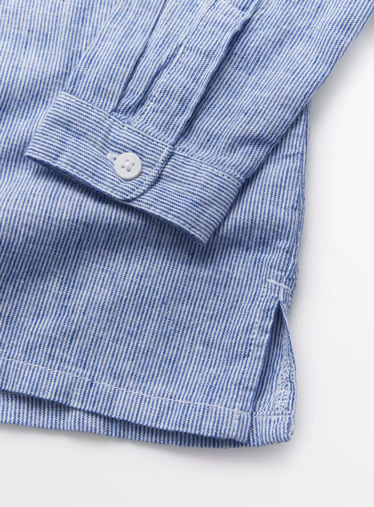 Blue Embroidered Linen Blend Short Kurta 10 Years 4 Blue Embroidered Linen Blend Short Kurta 10 Years - Image 2