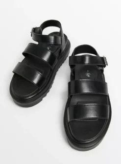 Black Chunky Platform Sandals 1 -Hush Puppies Clothing Sale tuc143953781 Black R Z002A