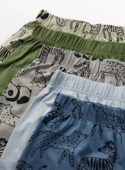 Wild Animal Shortie Pyjama 5 Pack 1.5-2 Years