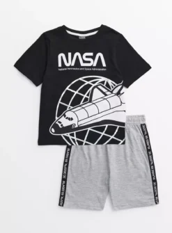 NASA Graphic Print Short Sleeve Pyjamas 4-5 Years