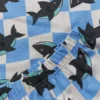 Blue Checkerboard Shark Print Short Sleeve Pyjamas 1.5-2 Years -Hush Puppies Clothing Sale tuc143997485 Blue R Z002A