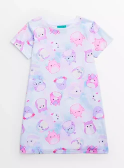 Squishmallows Pink Tie Dye Nightdress 7-8 Years