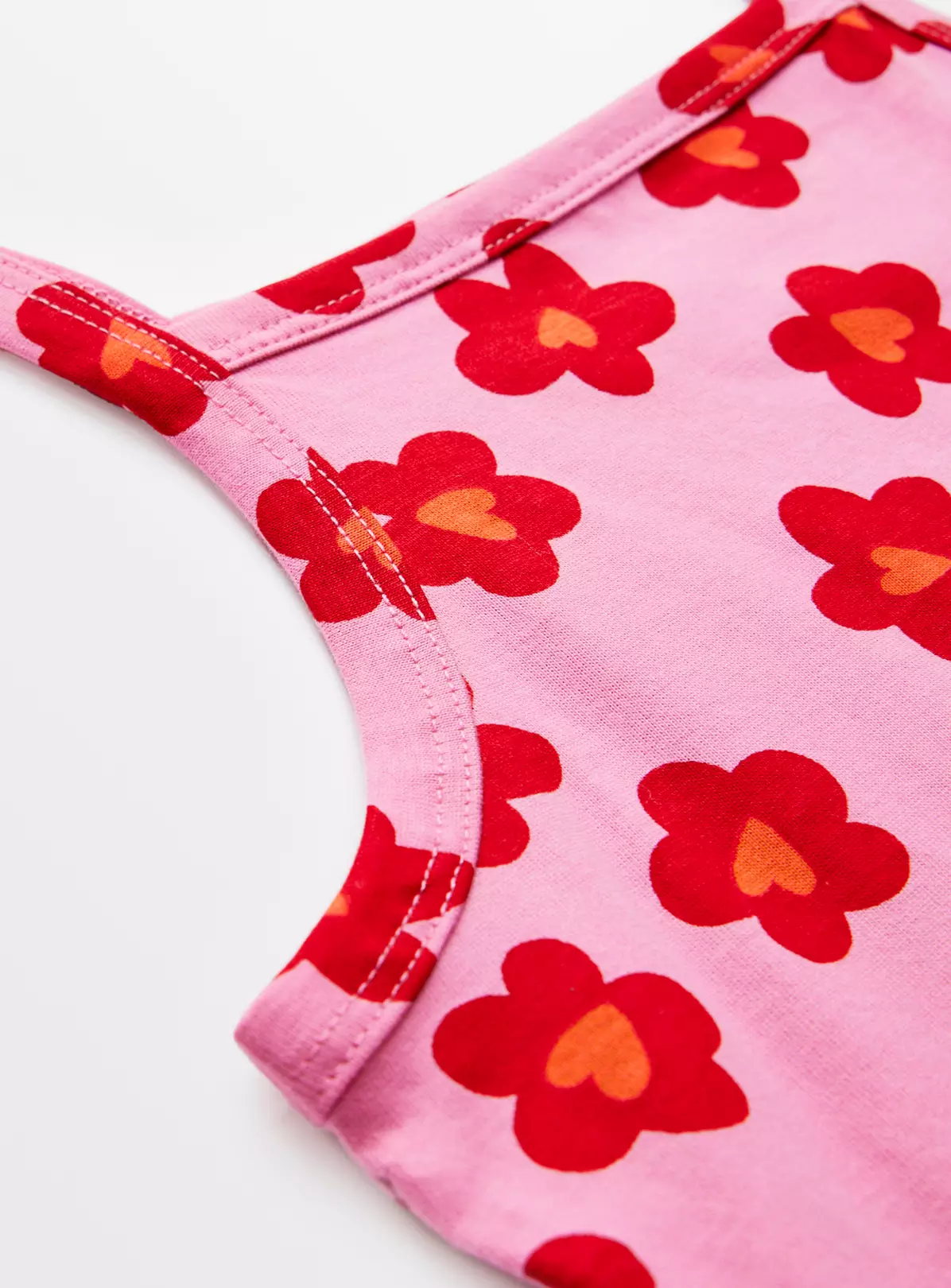 Pink & Red Floral Shortie Pyjamas 4-5 Years 3 Pink & Red Floral Shortie Pyjamas 4-5 Years