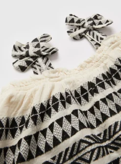 Monochrome Aztec Print Woven Dress 14 Years -Hush Puppies Clothing Sale tuc144016909 Mono R Z002A