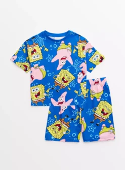 SpongeBob SquarePants Blue Graphic Pyjamas 4-5 Years