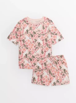 Pink Unicorn Print Shortie Pyjamas 1.5-2 Years -Hush Puppies Clothing Sale tuc144050904 Blue R Z001A