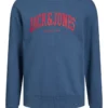 JACK & JONES JUNIOR Logo Crew Neck Sweatshirt 8 Years -Hush Puppies Clothing Sale tuc144091263 Blue R Z001A