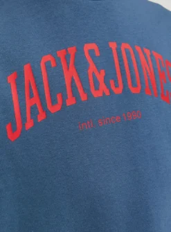 JACK & JONES JUNIOR Logo Crew Neck Sweatshirt 8 Years -Hush Puppies Clothing Sale tuc144091263 Blue R Z004A