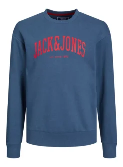 JACK & JONES JUNIOR Logo Crew Neck Sweatshirt 8 Years -Hush Puppies Clothing Sale tuc144091263 Blue R Z005A