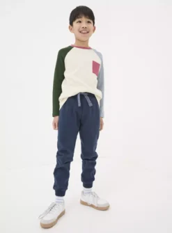 FATFACE Perry Panel Sweat Joggers 9 Years -Hush Puppies Clothing Sale tuc144129559 Navy R Z001A 2