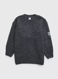Charcoal Grey Ribbed Knit Jumper 9 Years -Hush Puppies Clothing Sale tuc144130390 Charcoal R Z001A