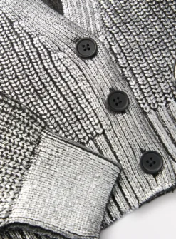 Metallic Silver Cropped Cardigan 8 Years 5 Metallic Silver Cropped Cardigan 8 Years -Hush Puppies Clothing Sale tuc144175918 Silver R Z002A 2