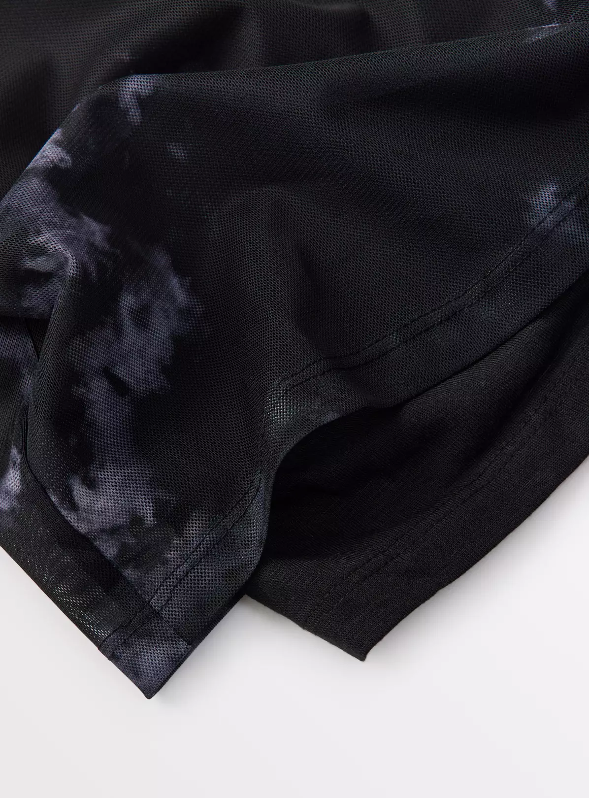 Black Printed Mesh Long Sleeve Top9 Years 4 Black Printed Mesh Long Sleeve Top9 Years - Image 2