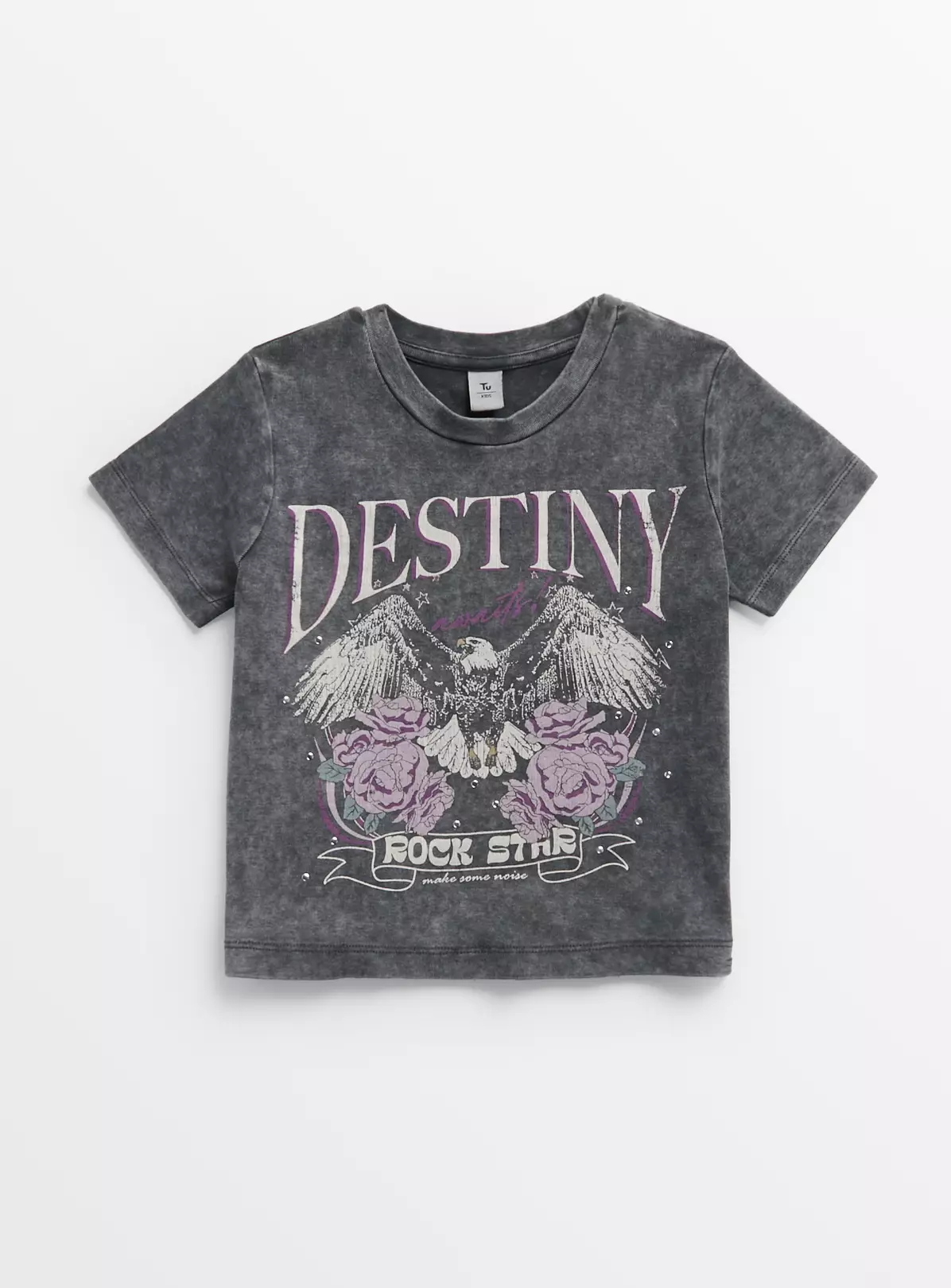 Charcoal Grey Eagle Slim Fit T-Shirt 12 Years 4 Charcoal Grey Eagle Slim Fit T-Shirt 12 Years - Image 2