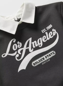 Black Los Angeles Collared Sweatshirt11 Years 5 Black Los Angeles Collared Sweatshirt11 Years -Hush Puppies Clothing Sale tuc144195337 Black R Z002A 3
