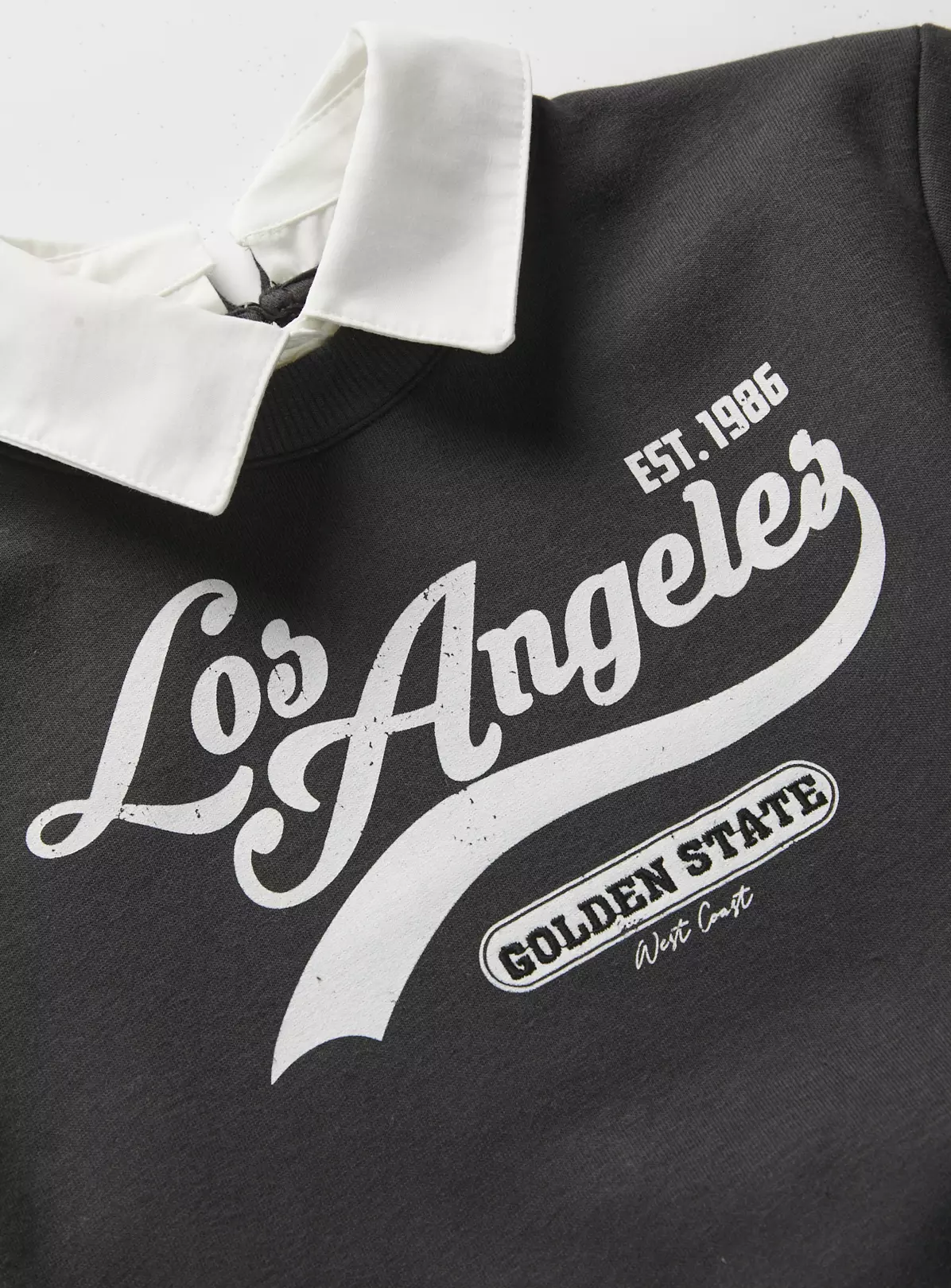 Black Los Angeles Collared Sweatshirt11 Years 4 Black Los Angeles Collared Sweatshirt11 Years - Image 2