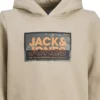 JACK & JONES JUNIOR Beige Jcologan Printed Hoodie Junior 8 Years -Hush Puppies Clothing Sale tuc144198976 Beige R Z002A