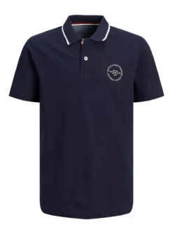 JACK & JONES JUNIOR Navy Shield Short Sleeve Polo Junior 12 Years -Hush Puppies Clothing Sale tuc144201792 Navy R Z006A