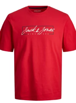 JACK & JONES JUNIOR Red Short Sleeved Crew Neck Tee Junior 12 Years -Hush Puppies Clothing Sale tuc144204521 Red R Z002A