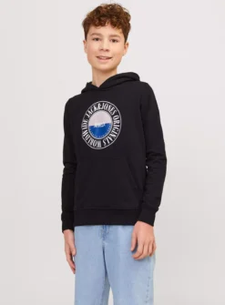 JACK & JONES JUNIOR Jorcobin Hoodie Junior 8 Years 11 JACK & JONES JUNIOR Jorcobin Hoodie Junior 8 Years -Hush Puppies Clothing Sale tuc144205259 Black R Z001A
