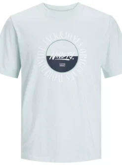 JACK & JONES JUNIOR Blue Jorcobin Short Sleeved Crew Neck Tee Junior 8 Years -Hush Puppies Clothing Sale tuc144205321 Blue R Z002A