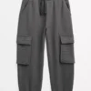 Charcoal Grey Cargo Joggers 9 Years -Hush Puppies Clothing Sale tuc144268090 Charcoal R Z001A 5