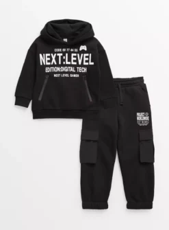 Black Next Level Gamer Hoodie & Joggers 10 Years -Hush Puppies Clothing Sale tuc144268399 Black R Z001A