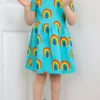 FRED & NOAH Aqua Rainbow Dress 3-4 Years -Hush Puppies Clothing Sale tuc144293922 Multi20Coloured R Z001A