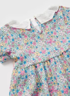 Blue Ditsy Collar Dress 1-2 Years