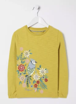 FATFACE Bird Graphic T Shirt 9-10 Years -Hush Puppies Clothing Sale tuc144335088 Yellow R Z004A 1