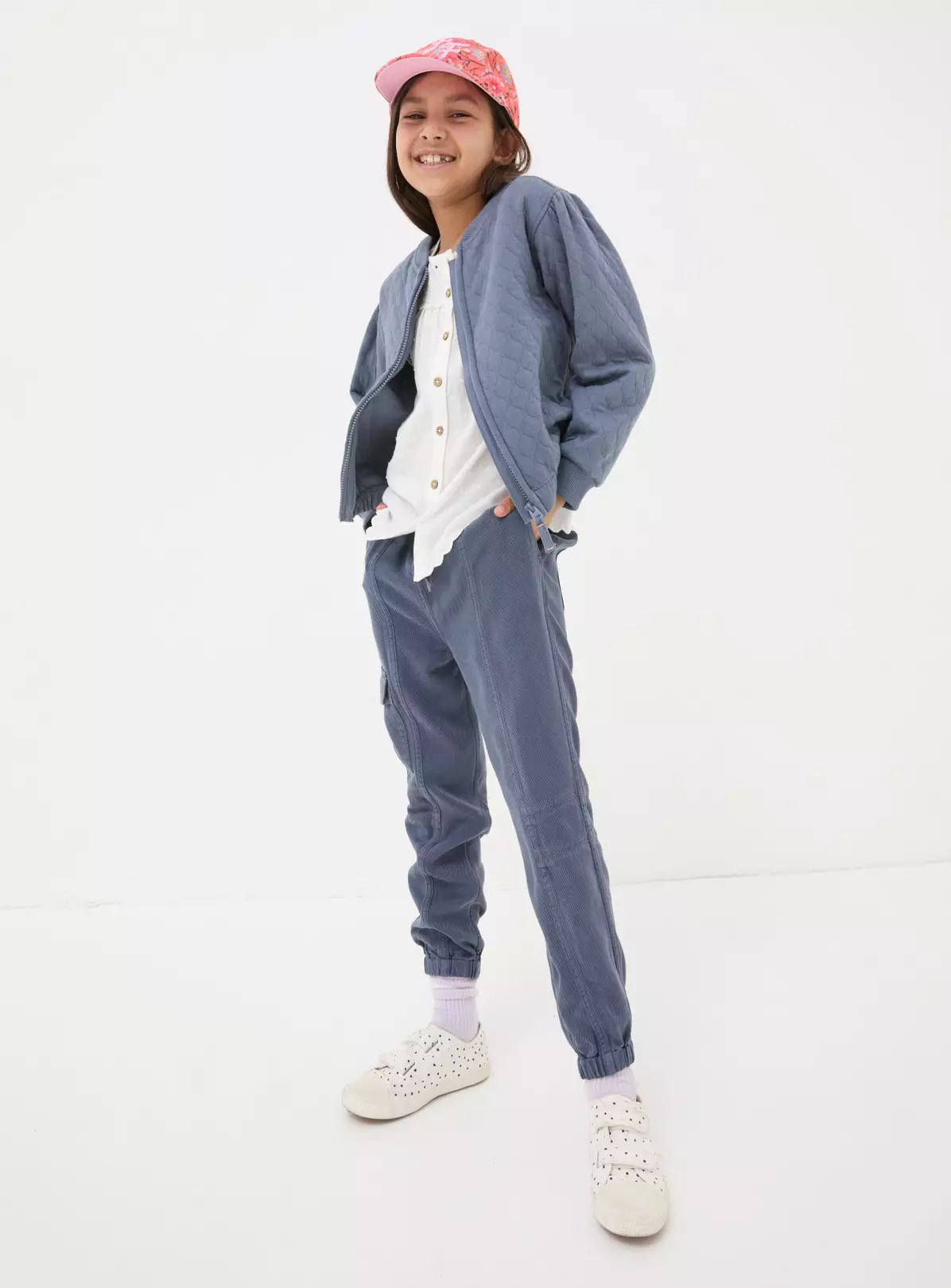 FATFACE Quilted Bomber Jacket 6-7 Years 6 FATFACE Quilted Bomber Jacket 6-7 Years - Image 4
