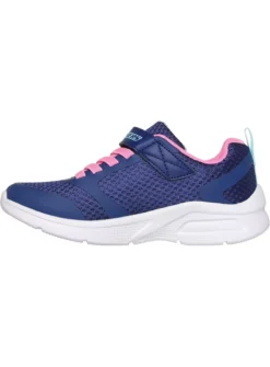 SKECHERS Microspec Max Racer Gal Trainer Navy And Pink 11.5 Infant