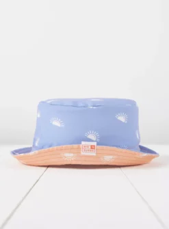 GRASS & AIR Sun Print Bucket Hat Lavender 1-2 Years