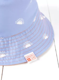 GRASS & AIR Sun Print Bucket Hat Lavender 1-2 Years -Hush Puppies Clothing Sale tuc144423011 Purple R Z003A