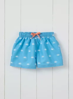 GRASS & AIR Sun Print Woven Swimshort Cornflower Blue 1-2 Years -Hush Puppies Clothing Sale tuc144423336 Blue R Z001A