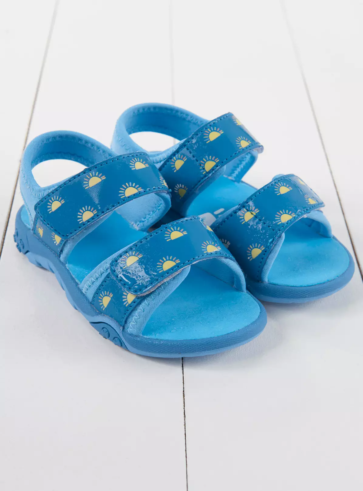 GRASS & AIR Colour Changing Sandals Cornflower Blue 5 Infant 6 GRASS & AIR Colour Changing Sandals Cornflower Blue 5 Infant - Image 4