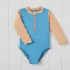 GRASS & AIR Long Sleeve S Colourblock Swimsuit Cornflower Blue 2-3 Years 2 GRASS & AIR Long Sleeve S Colourblock Swimsuit Cornflower Blue 2-3 Years -Hush Puppies Clothing Sale tuc144424620 Blue R Z001A