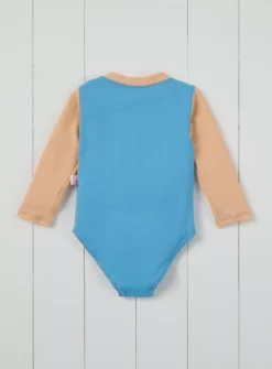 GRASS & AIR Long Sleeve S Colourblock Swimsuit Cornflower Blue 2-3 Years -Hush Puppies Clothing Sale tuc144424620 Blue R Z004A